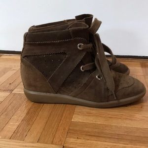 Isabel Marant Suede Sneaker Wedges “Bobby”